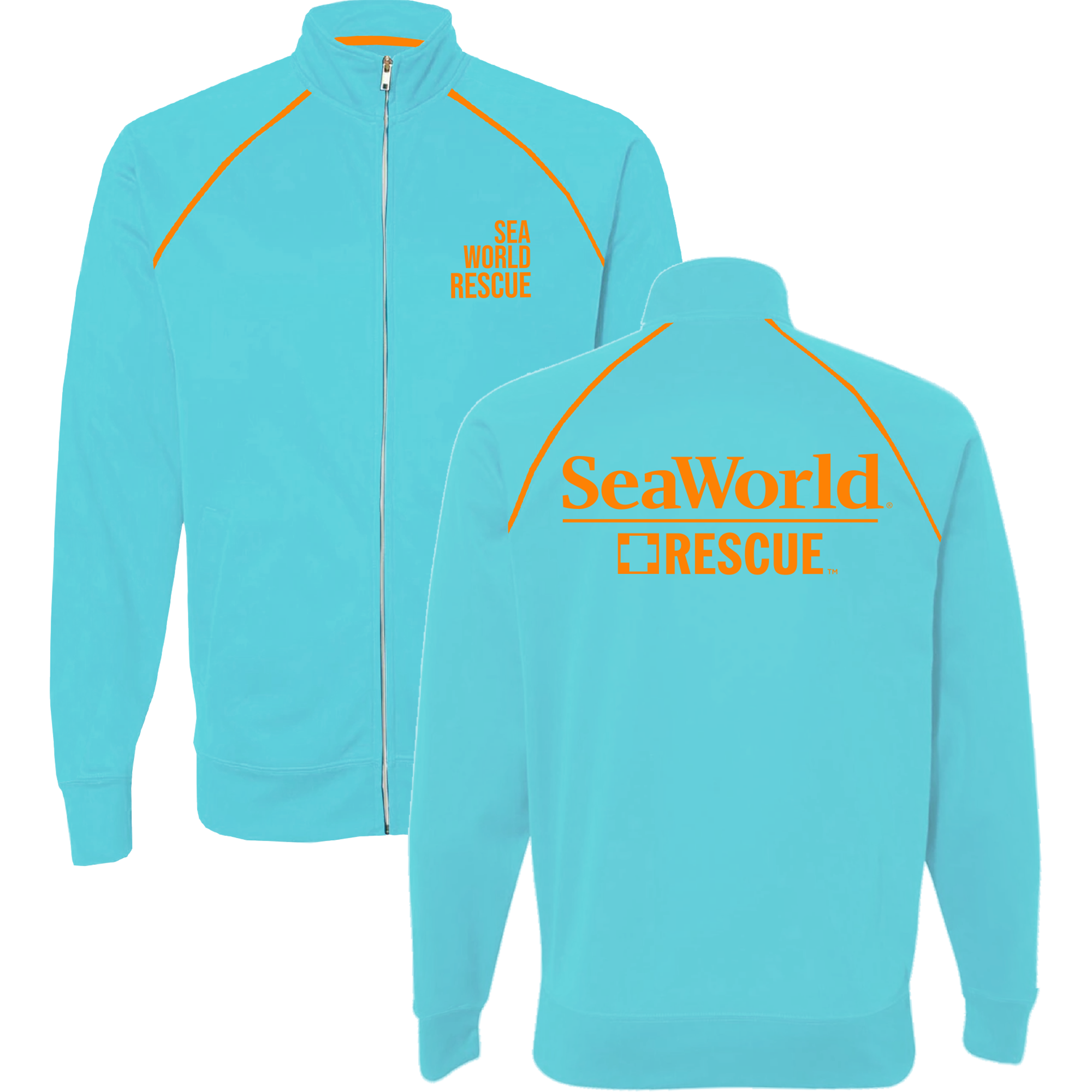SeaWorld Rescue Aqua Adult Zip Track Jacket