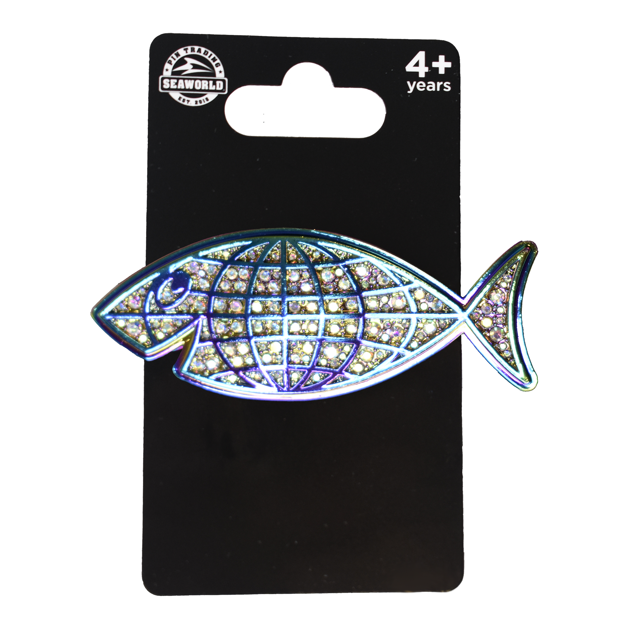 SeaWorld 60th Anniversary Rainbow Fish Pin