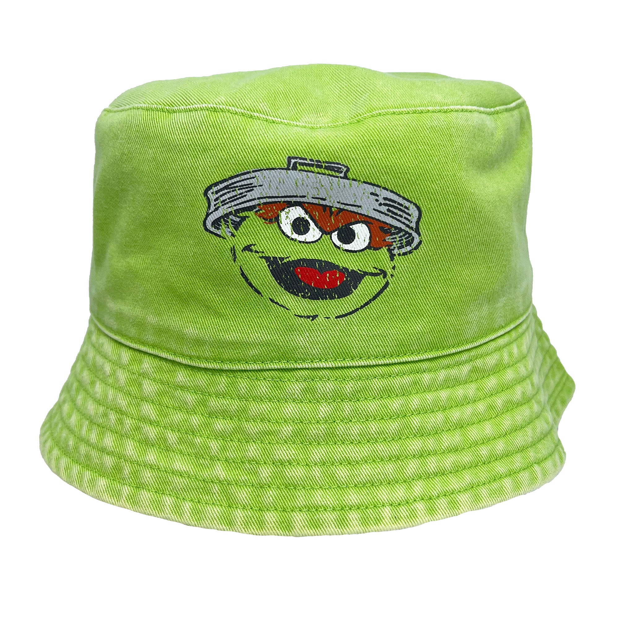Sesame Street Oscar Mineral Wash Reversible Youth Bucket Hat outside