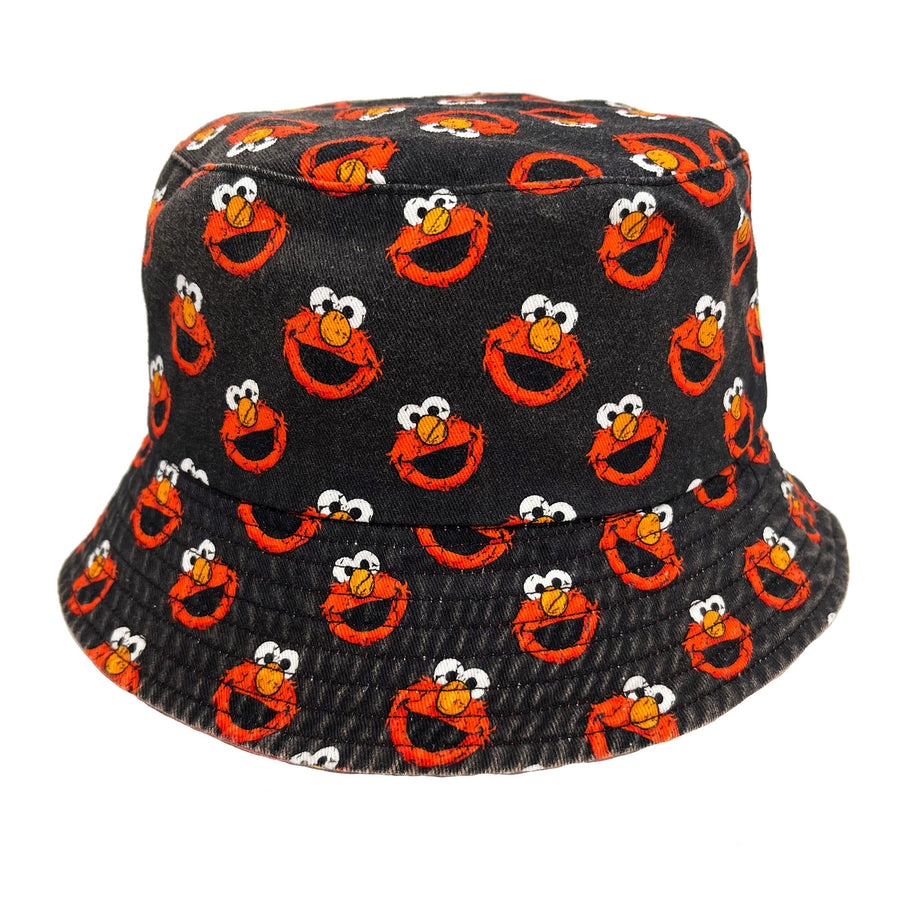 Sesame Street Elmo Mineral Wash Reversible Youth Bucket Hat outside