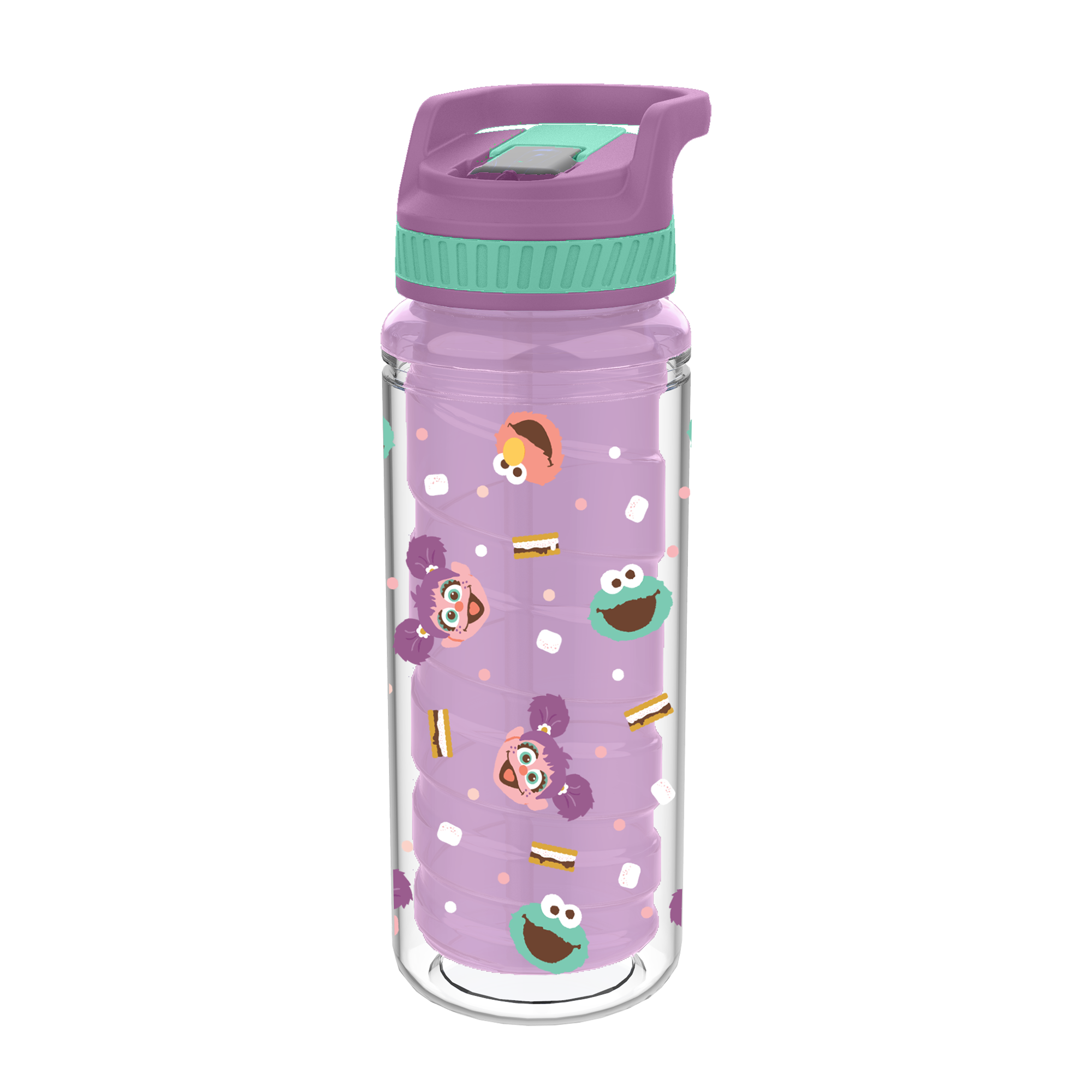 Sesame Street Camping Purple Twist Bottle 16 Oz