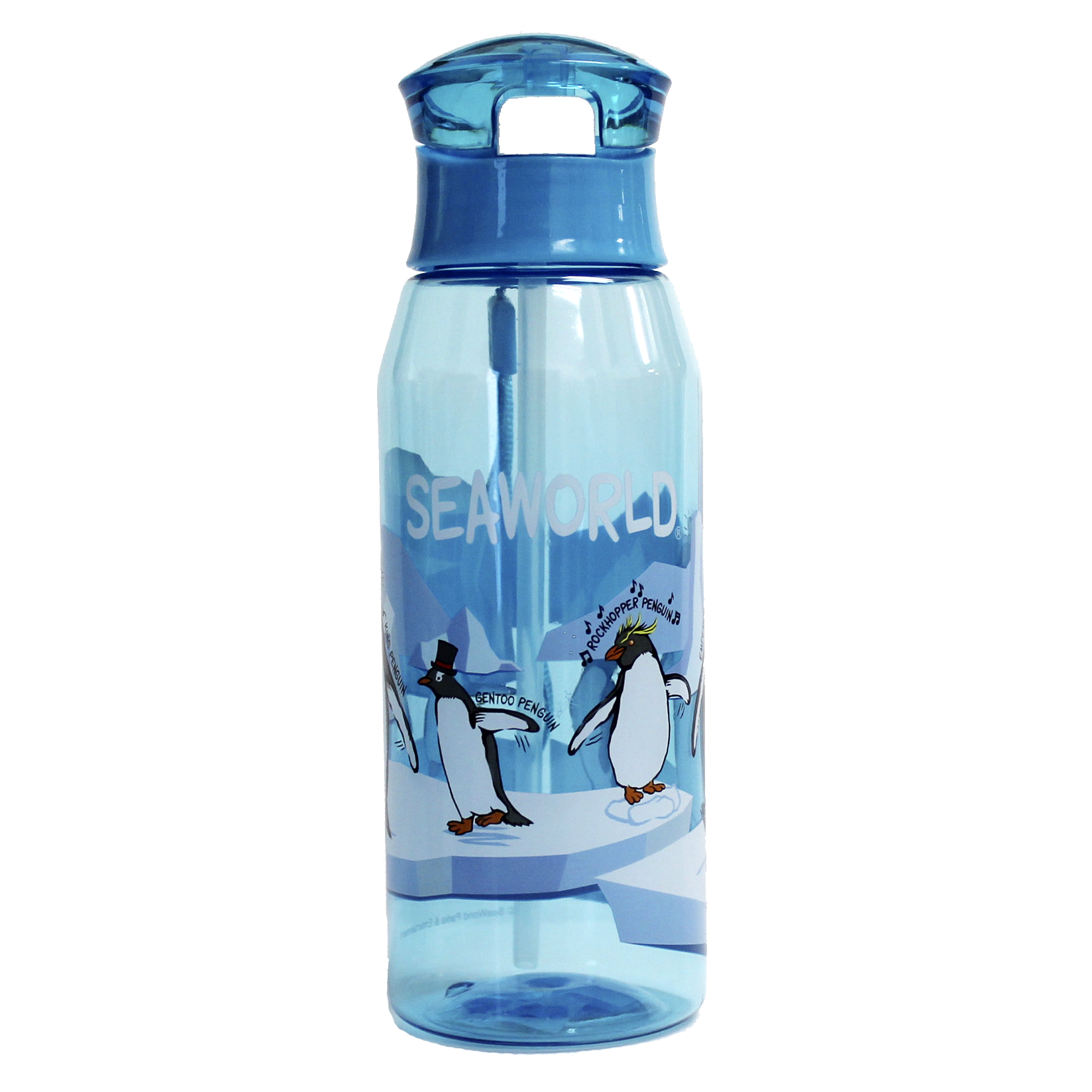 SeaWorld Whimsy Penguin 17 Oz Water Bottle