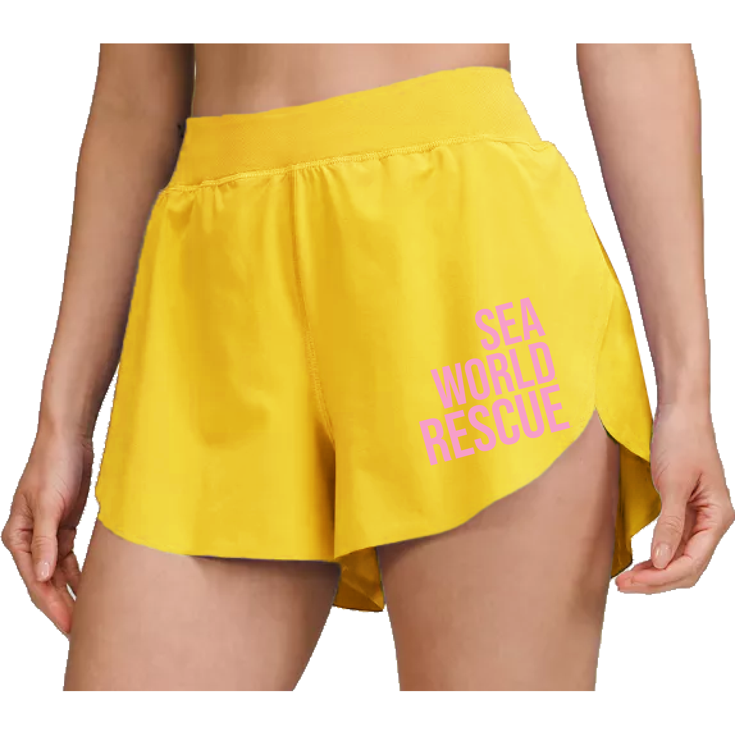 SeaWorld Rescue Orange/Pink Yellow Junior Shorts