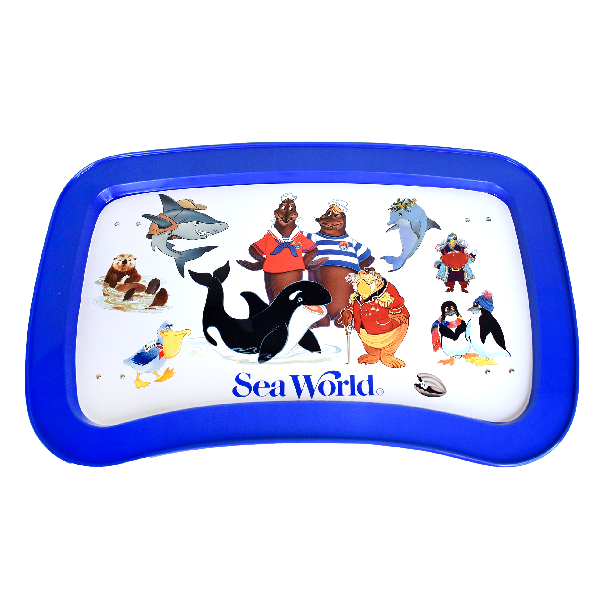 SeaWorld Vintage Characters Folding Metal Breakfast Tray