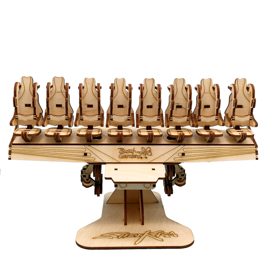 Busch Gardens Tampa Coaster Cutout Model Sheikra