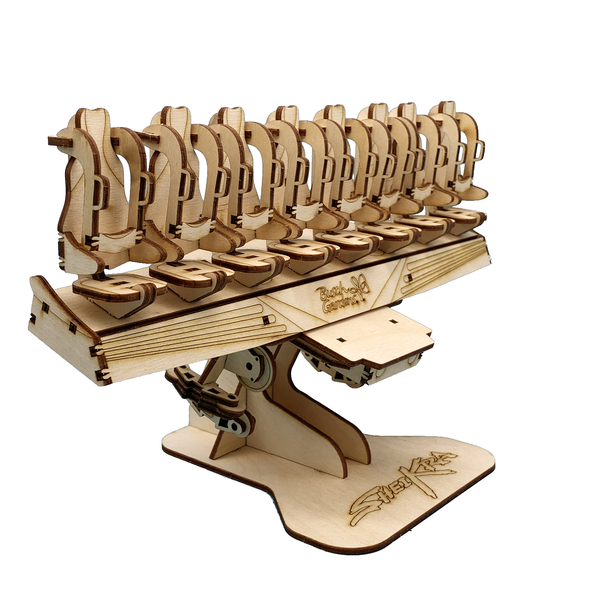 Busch Gardens Tampa Coaster Cutout Model Sheikra