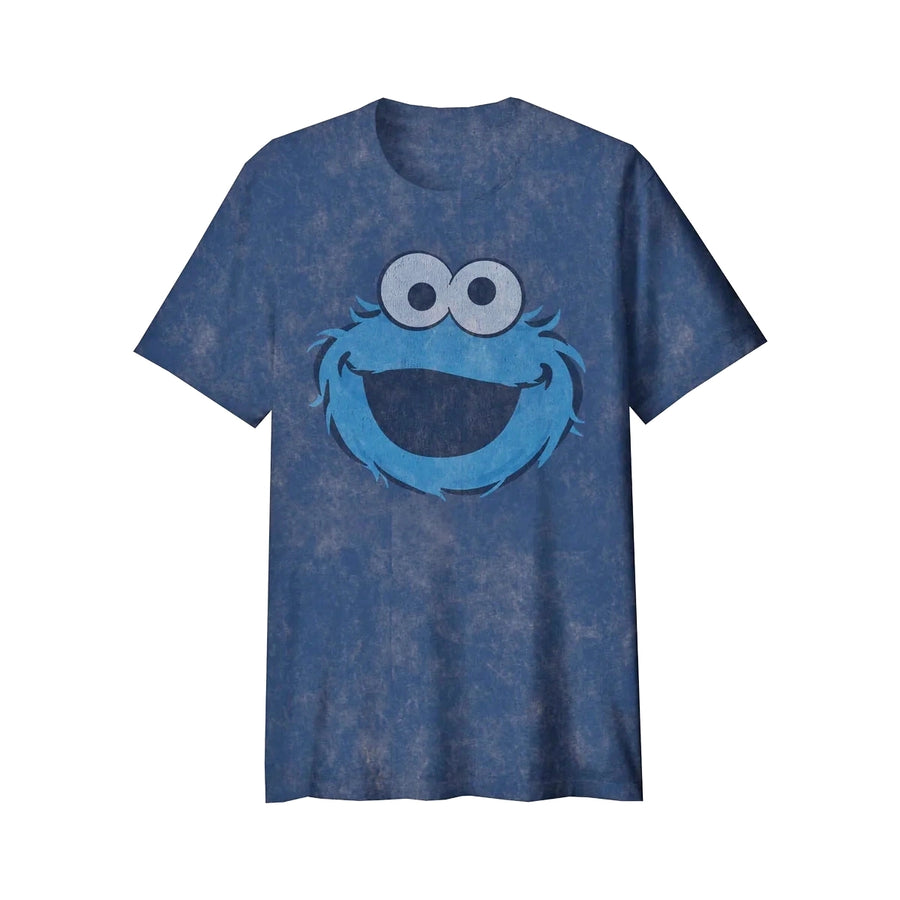 Sesame Street Cookie Monster Navy Adult Tee