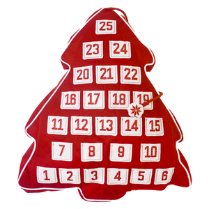 Nordic Christmas Tree Advent Pillow