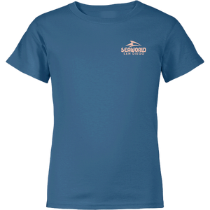 SeaWorld Greetings From San Diego Blue Youth Boy Tee front