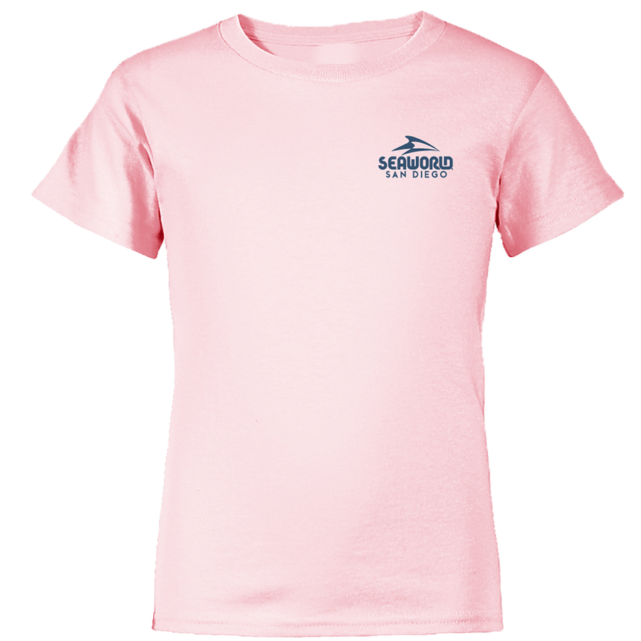 SeaWorld Greetings From San Diego Pink Youth Girl Tee back